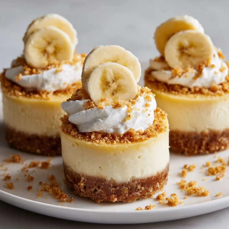 Mini Banana Pudding Cheesecakes Recipe