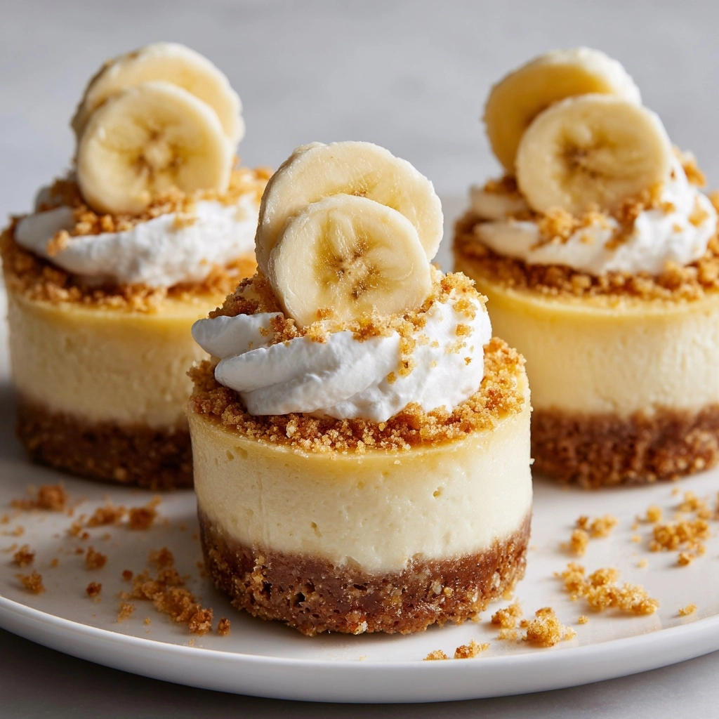 Mini Banana Pudding Cheesecakes Recipe - Recipe Image