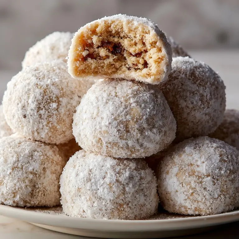 Cinnamon Sugar Snowball Cookies Recipe