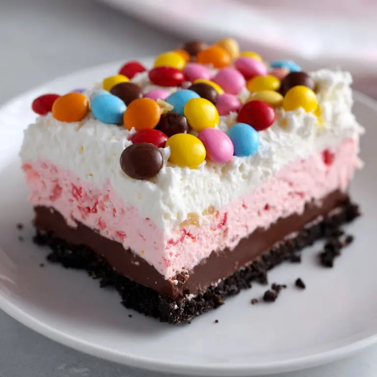 Pink Paradise: No-Bake M&M Snickers Cheesecake Recipe