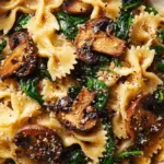 Parmesan Spinach Mushroom Pasta Skillet Recipe