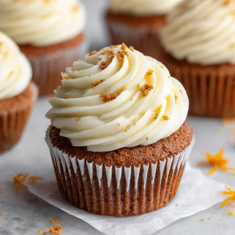 Super Moist Carrot Cake Cupcakes Recipe