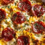 Cheese Tortellini Pepperoni Pizza Casserole Recipe