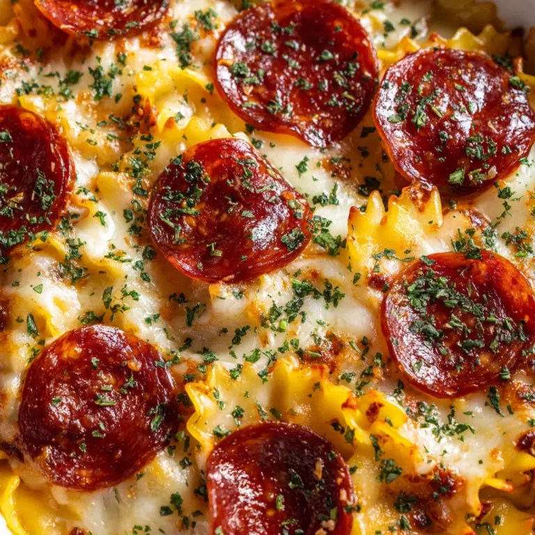 Cheese Tortellini Pepperoni Pizza Casserole Recipe