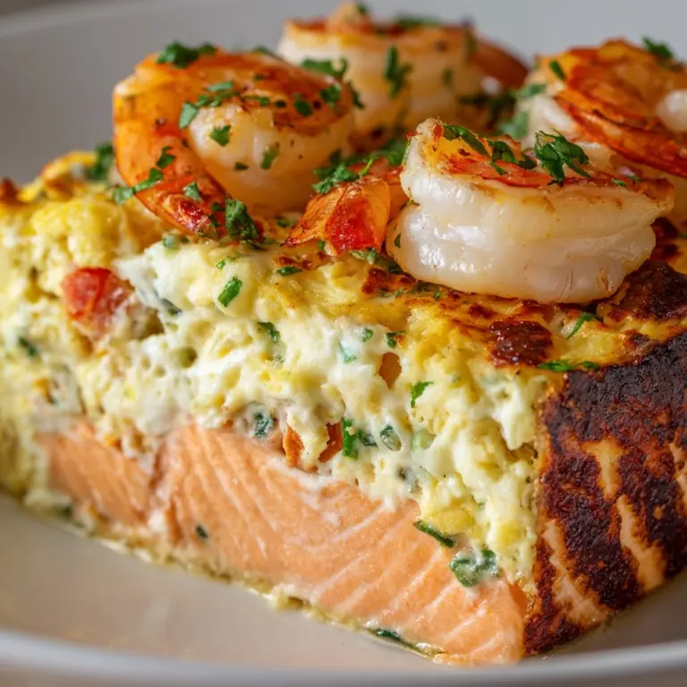 Crab and Shrimp Stuffed Salmon Recipe
