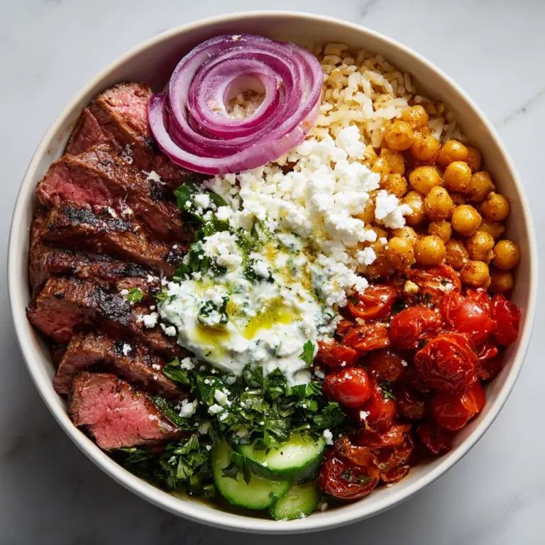 Mediterranean Steak Bowl Recipe