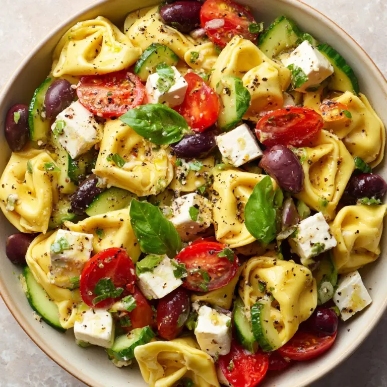 Greek Tortellini Pasta Salad Recipe
