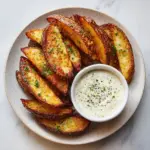 Baked Garlic Parmesan Potato Wedges Recipe