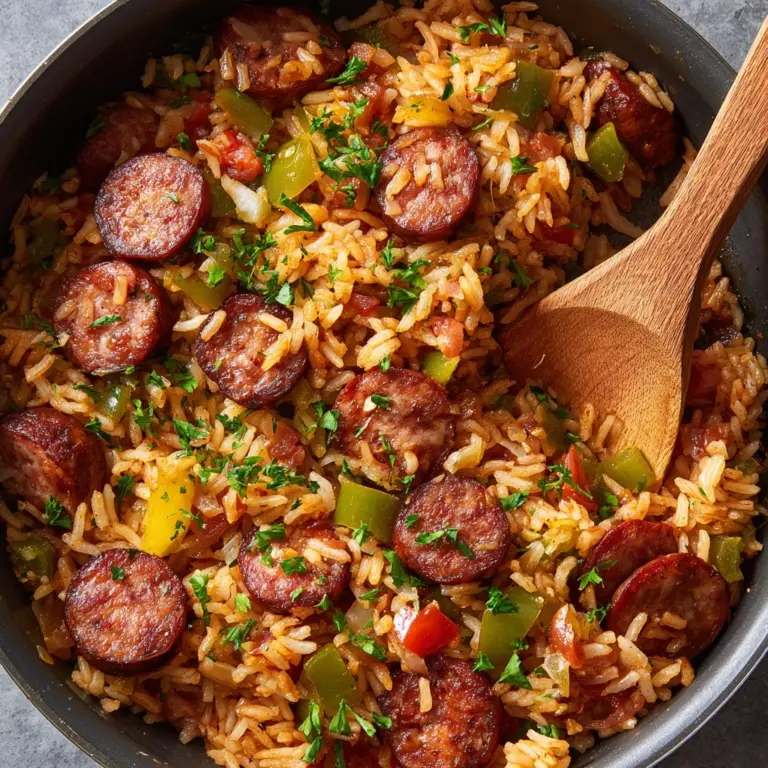 Cajun Sausage and Rice Skillet Recipe
