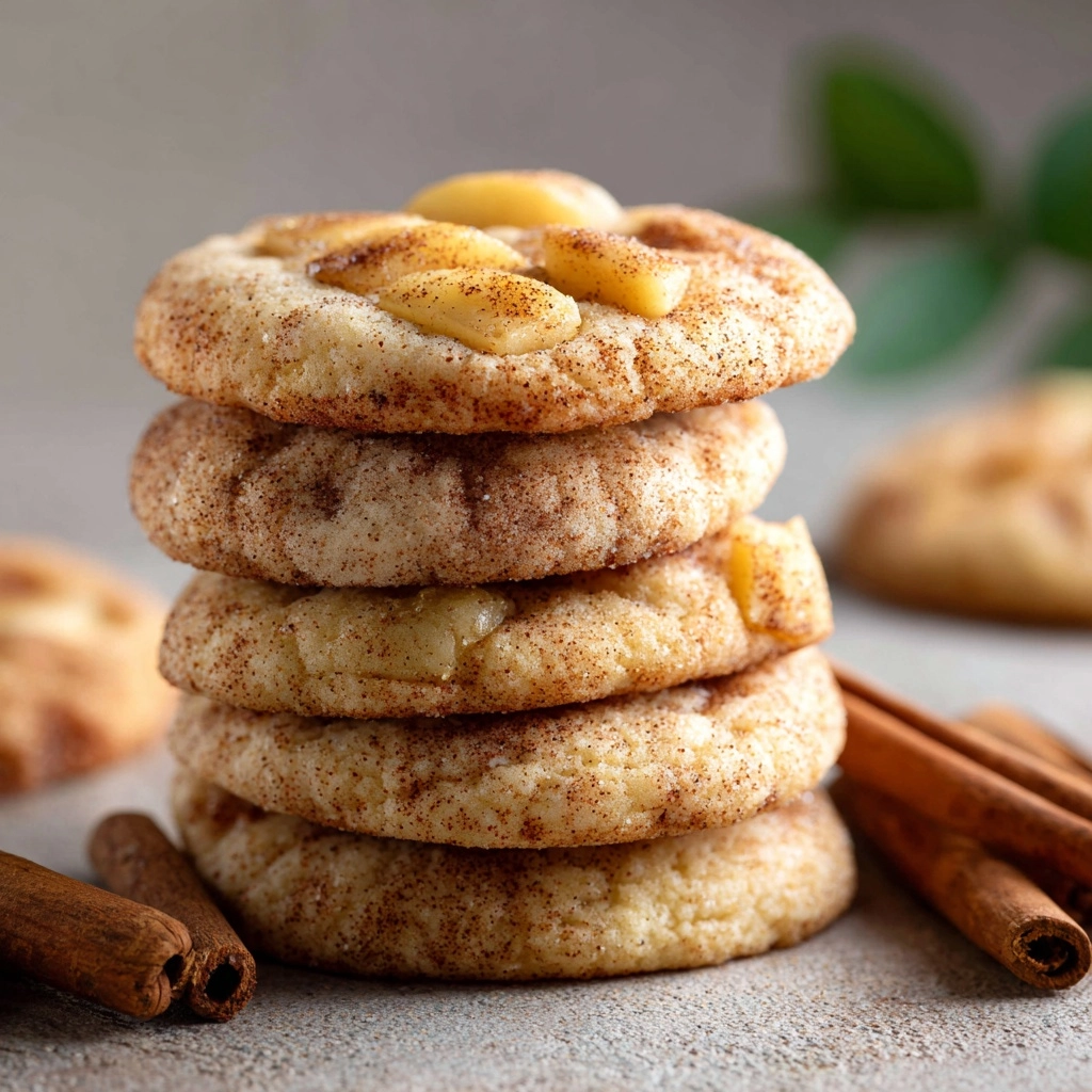 Cinnamon Apple Snickerdoodle Cookies Recipe