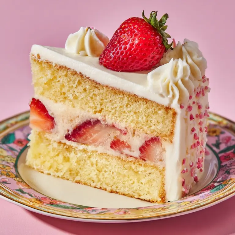 Strawberry Butter Cake Recipe