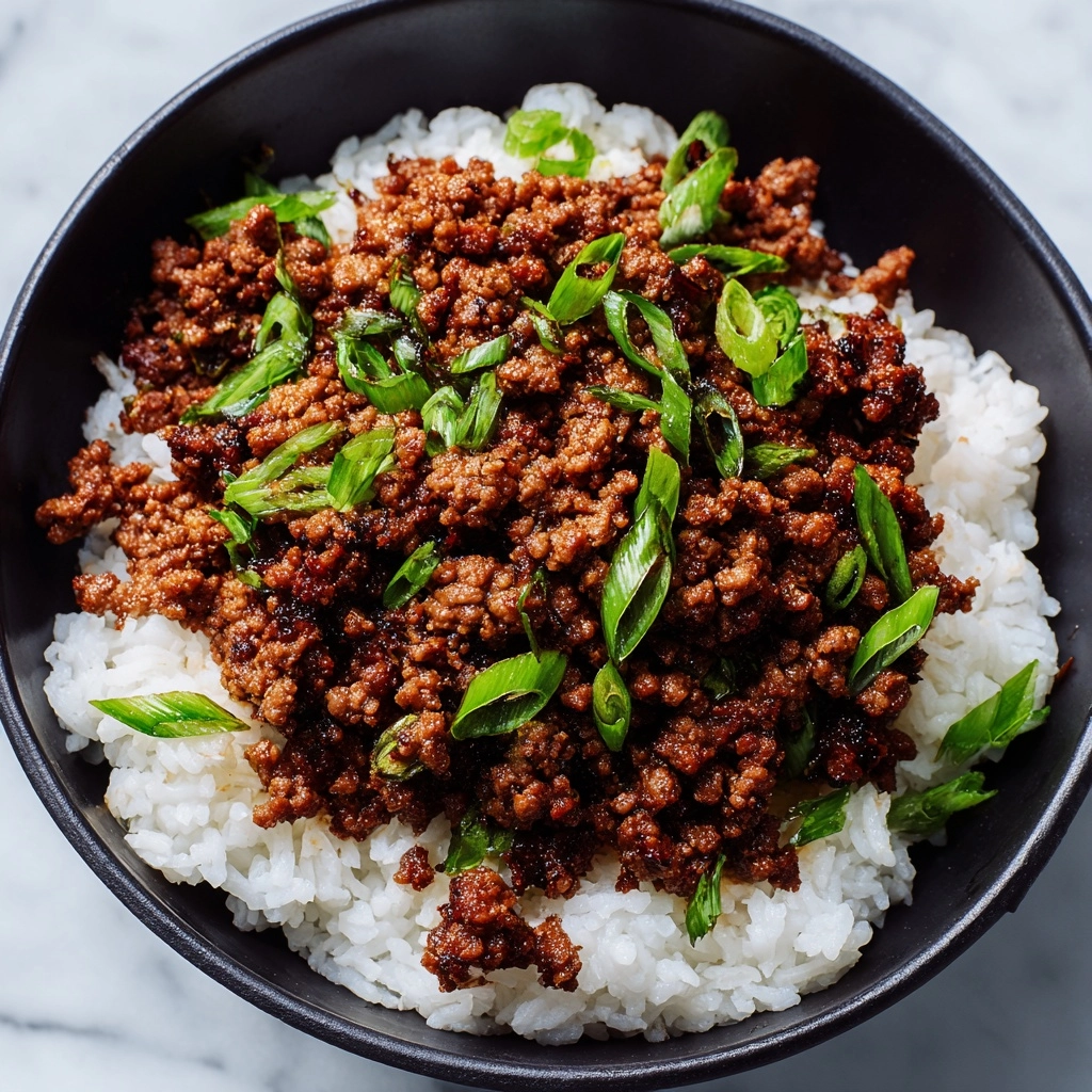 Korean Ground Beef Bowl Recipe - Recipe Image