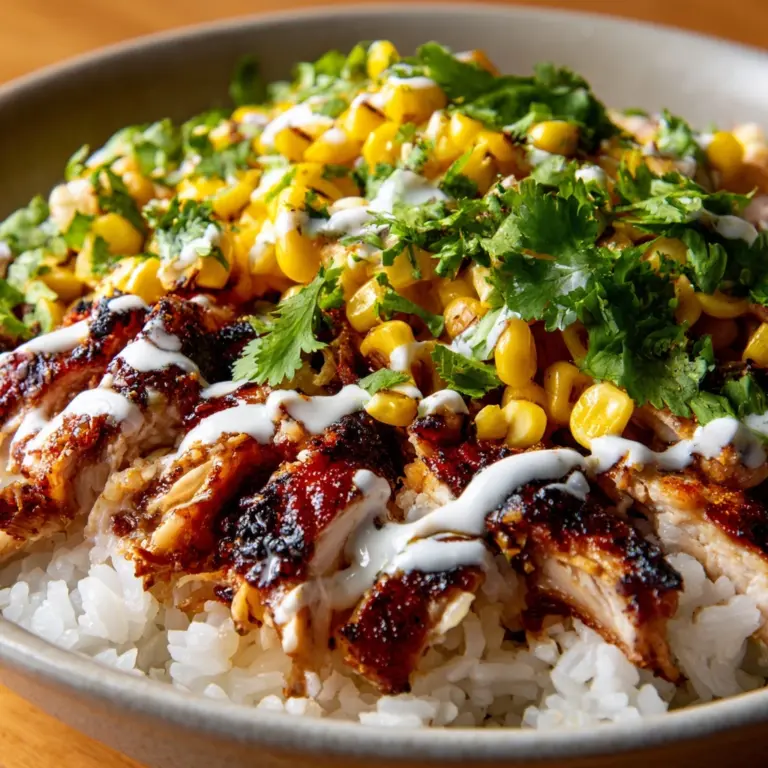 Street Corn Chicken Rice Bowl Recipe