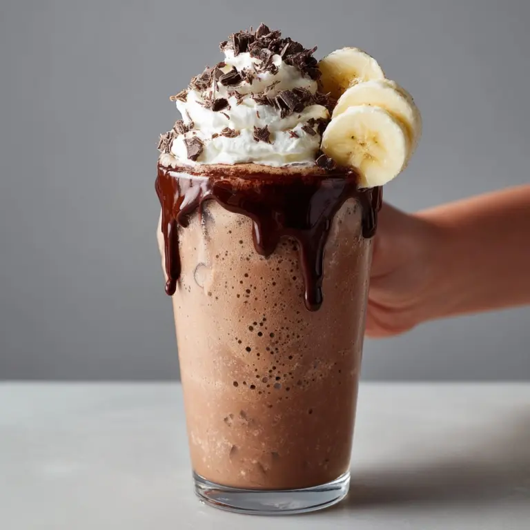 Banana Caramel Chocolate Frappuccino Recipe