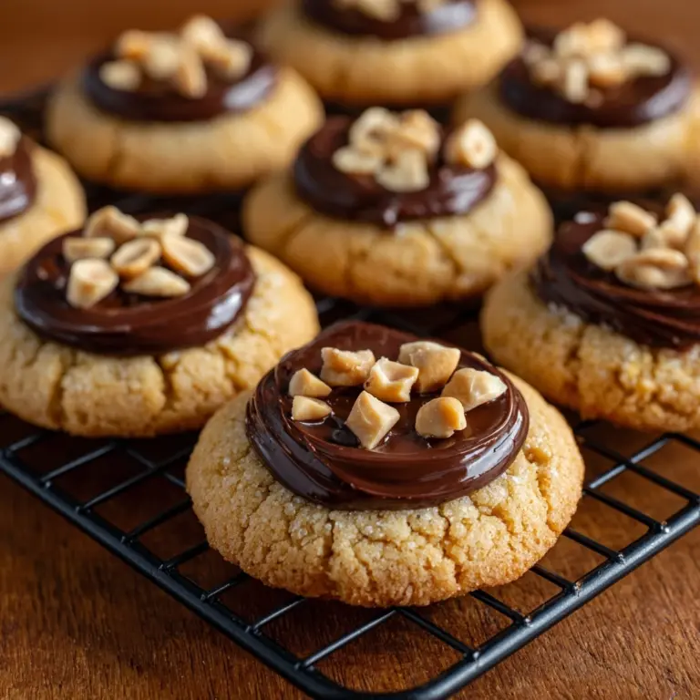Chocolate Hazelnut Cream Thumbprints Recipe