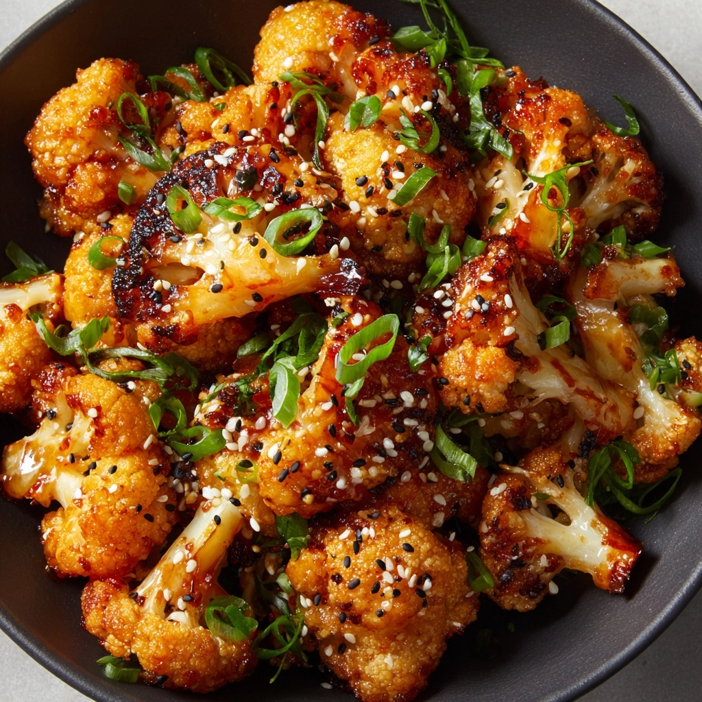 Sweet and Spicy Baked Cauliflower Recipe