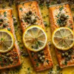 Broiled Cod with Lemon Butter Garlic Sauce Recipe