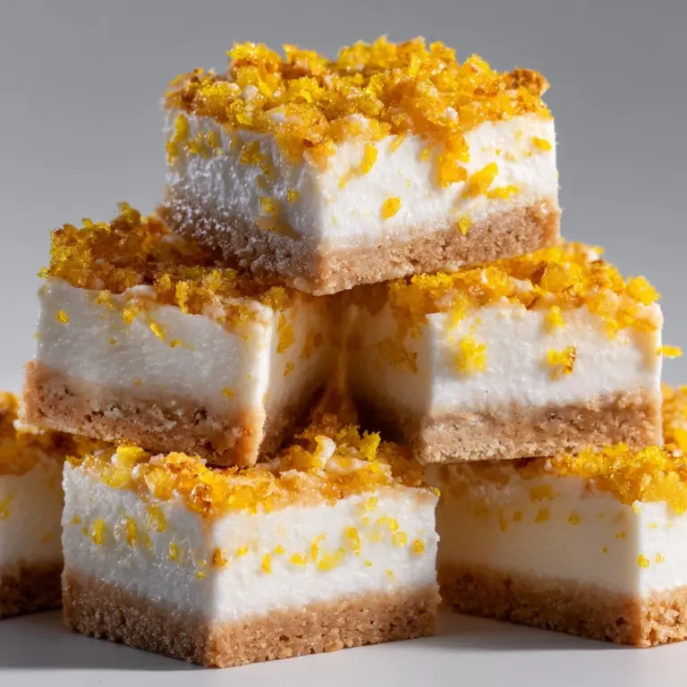 No-Bake Lemon Ricotta Cheesecake Bars Recipe