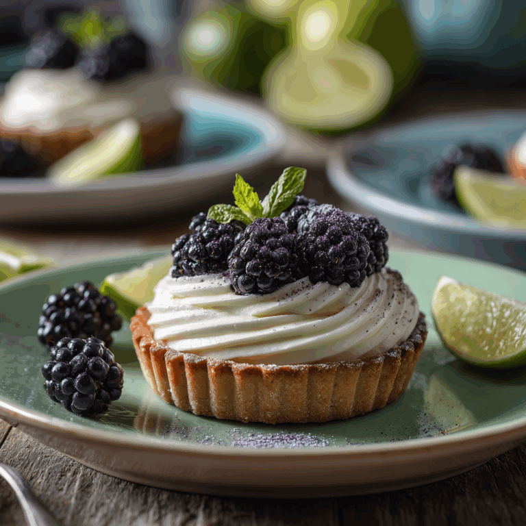 Mini Key Lime Pies with Blackberry Recipe