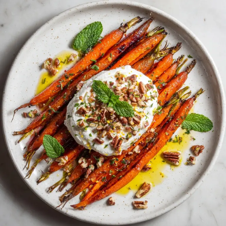 Roasted Carrots with Whipped Ricotta and Hot Honey Recipe