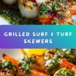 Grilled Surf & Turf Skewers with Chimichurri Recipe