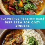 Persian Inspired Herb and Beef Stew with Rice Recipe