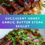 Honey Garlic Butter Steak and Rice Skillet Recipe