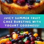 Easy Summer Fruit Cake with Yogurt Recipe
