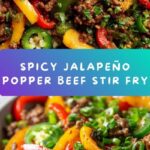 Spicy Jalapeño Popper Mediterranean Ground Beef Stir Fry Recipe