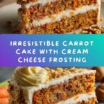 Moist Carrot Cake with Cream Cheese Frosting Recipe