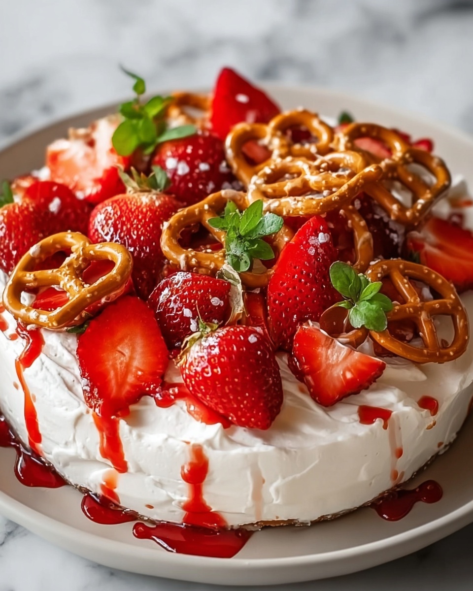 Strawberry Pretzel Salad Recipe - Recipe Image