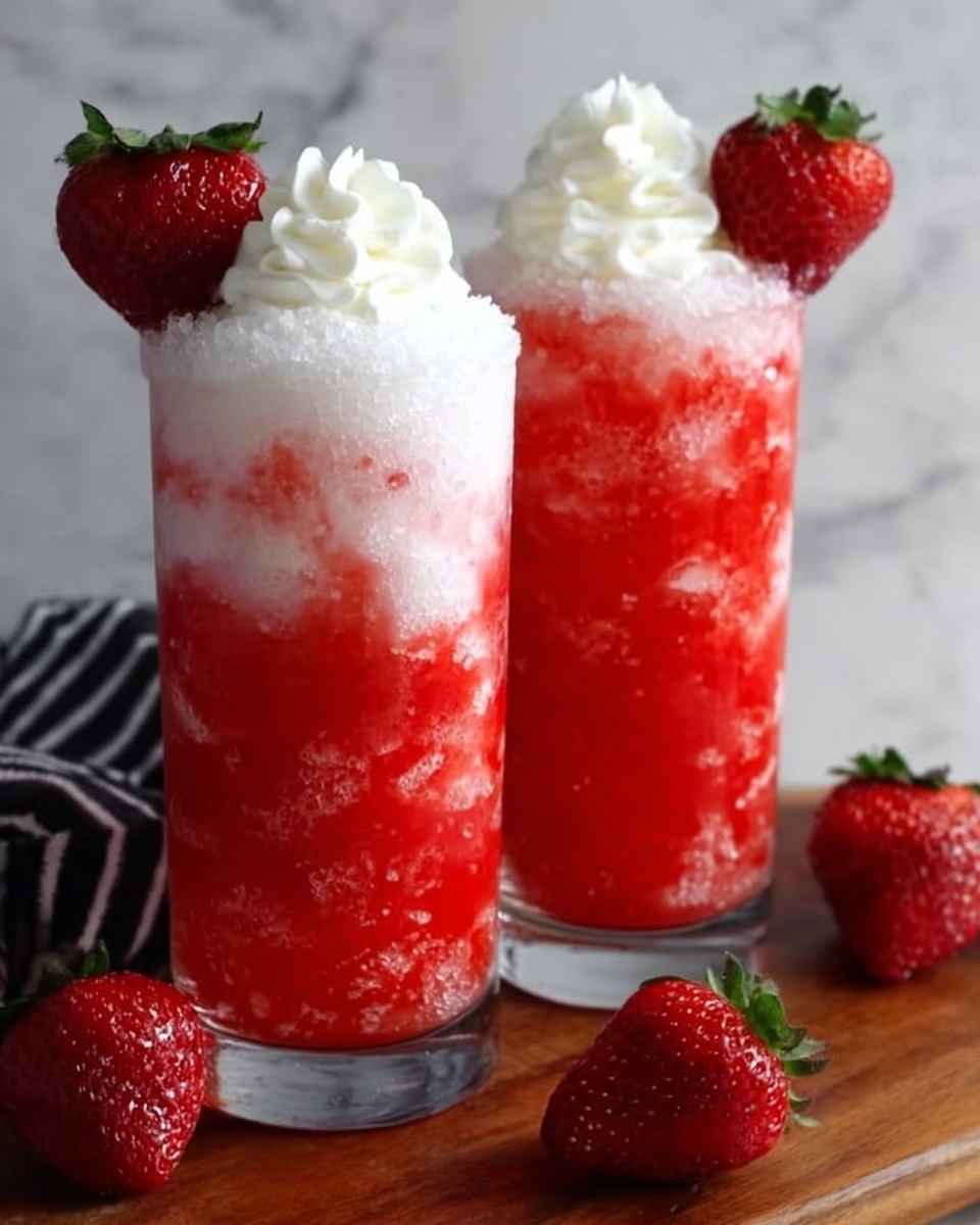 Creamy Strawberry Soda with Vanilla Coffee Creamer Recipe - Recipe Image
