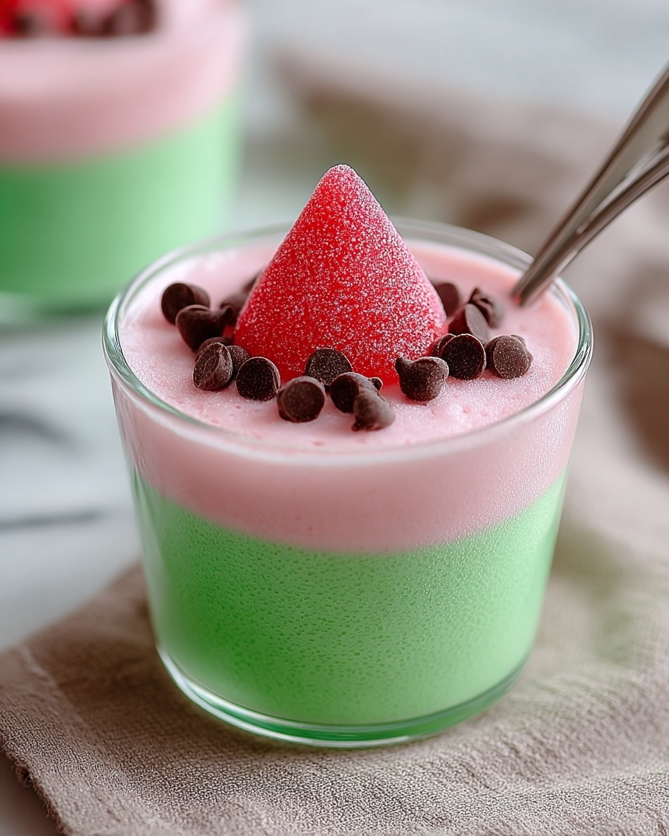 Watermelon Pudding Cups: A Refreshing Summer Treat Recipe - Recipe Image