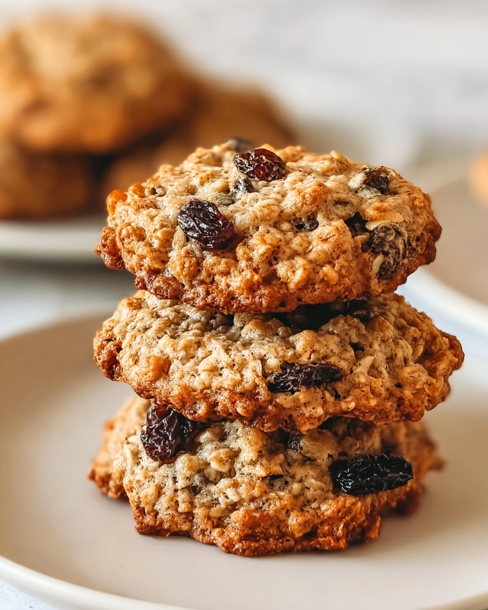 Soft & Chewy Oatmeal Raisin Cookies Recipe - Recipe Image
