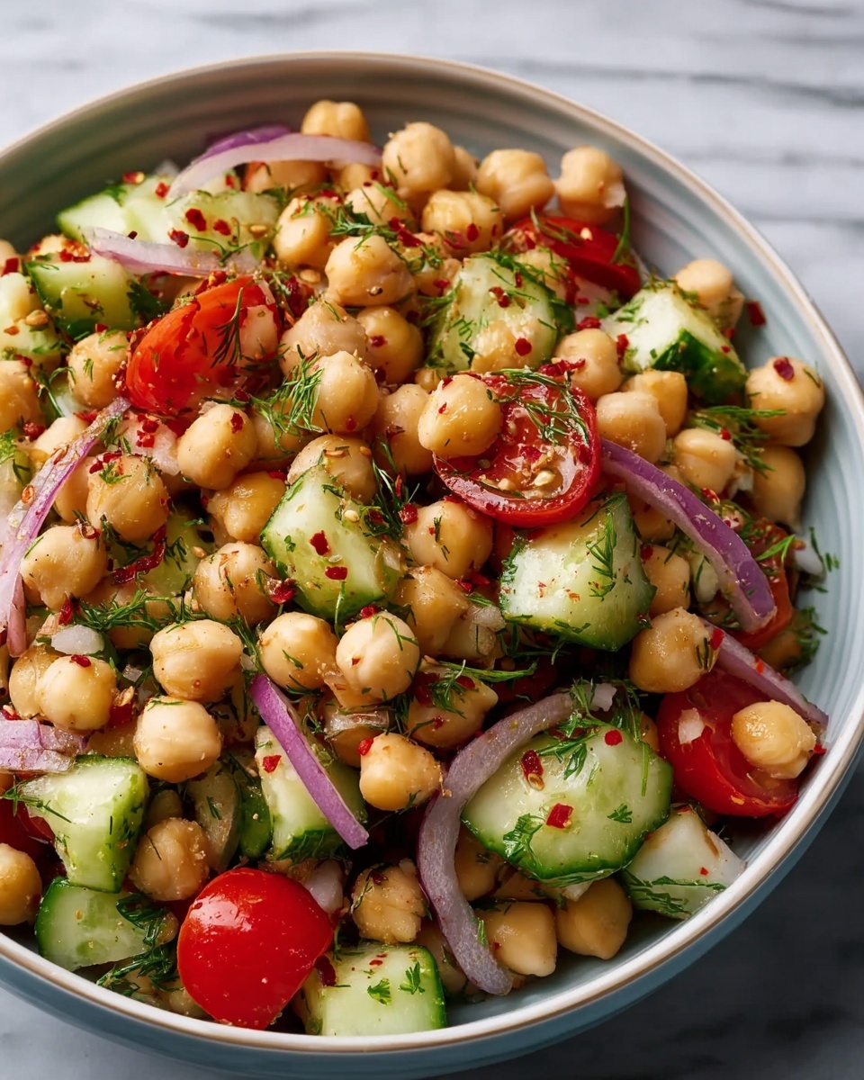 Chickpea Cucumber Salad Recipe - Recipe Image