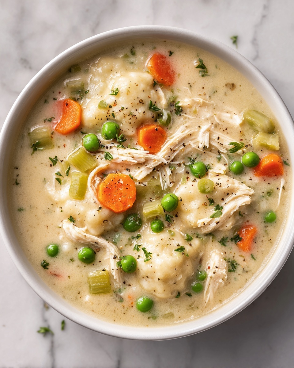 Healthy Chicken Pot Pie Soup Recipe - Recipe Image