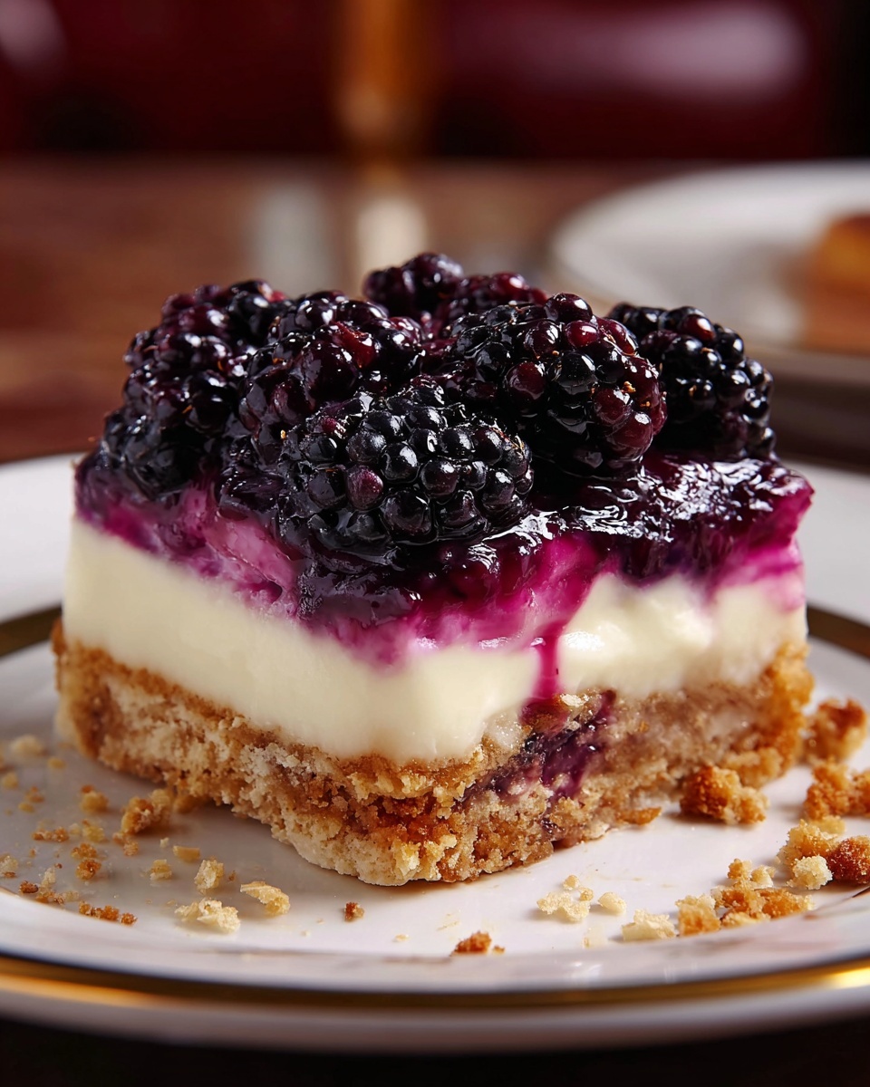 Blackberry Pretzel Dessert Recipe - Recipe Image