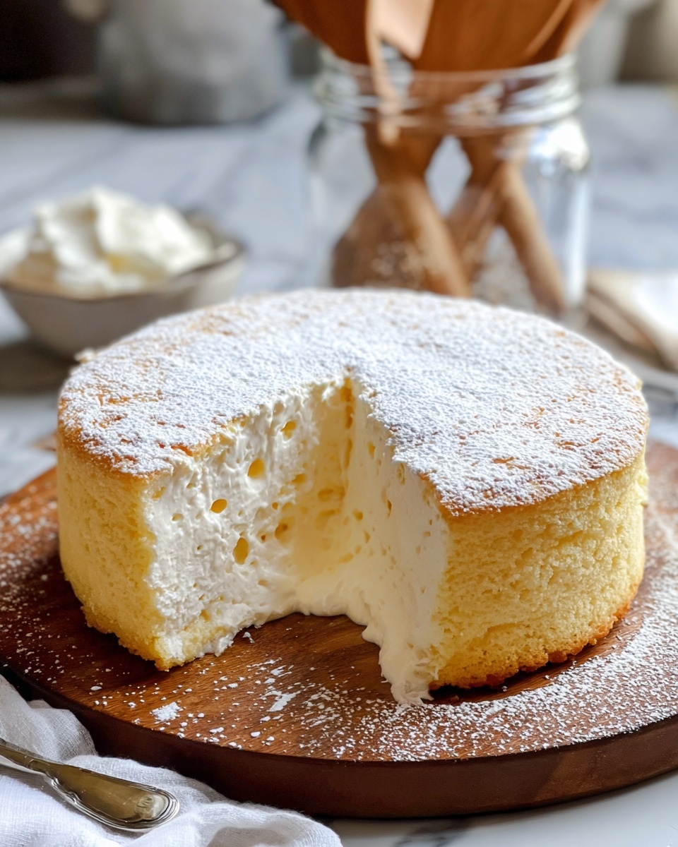 Light & Fluffy Yogurt Cloud Cake Recipe - Recipe Image