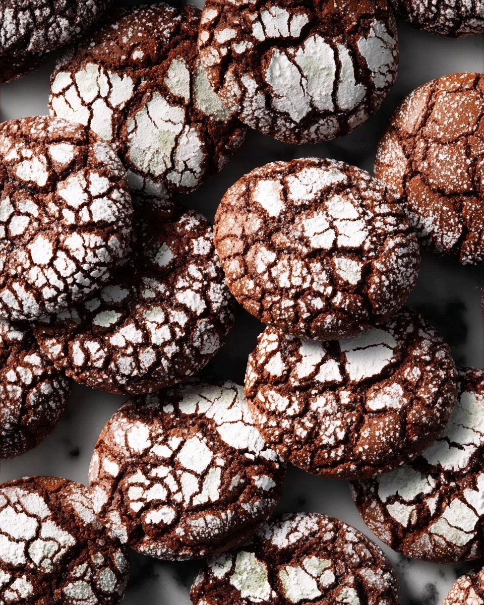 Double Chocolate Crinkle Cookies Recipe - Recipe Image