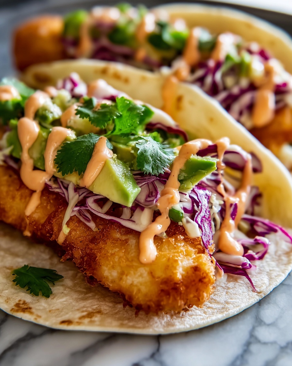 Southern Catfish Tacos with Crunchy Slaw Recipe - Recipe Image