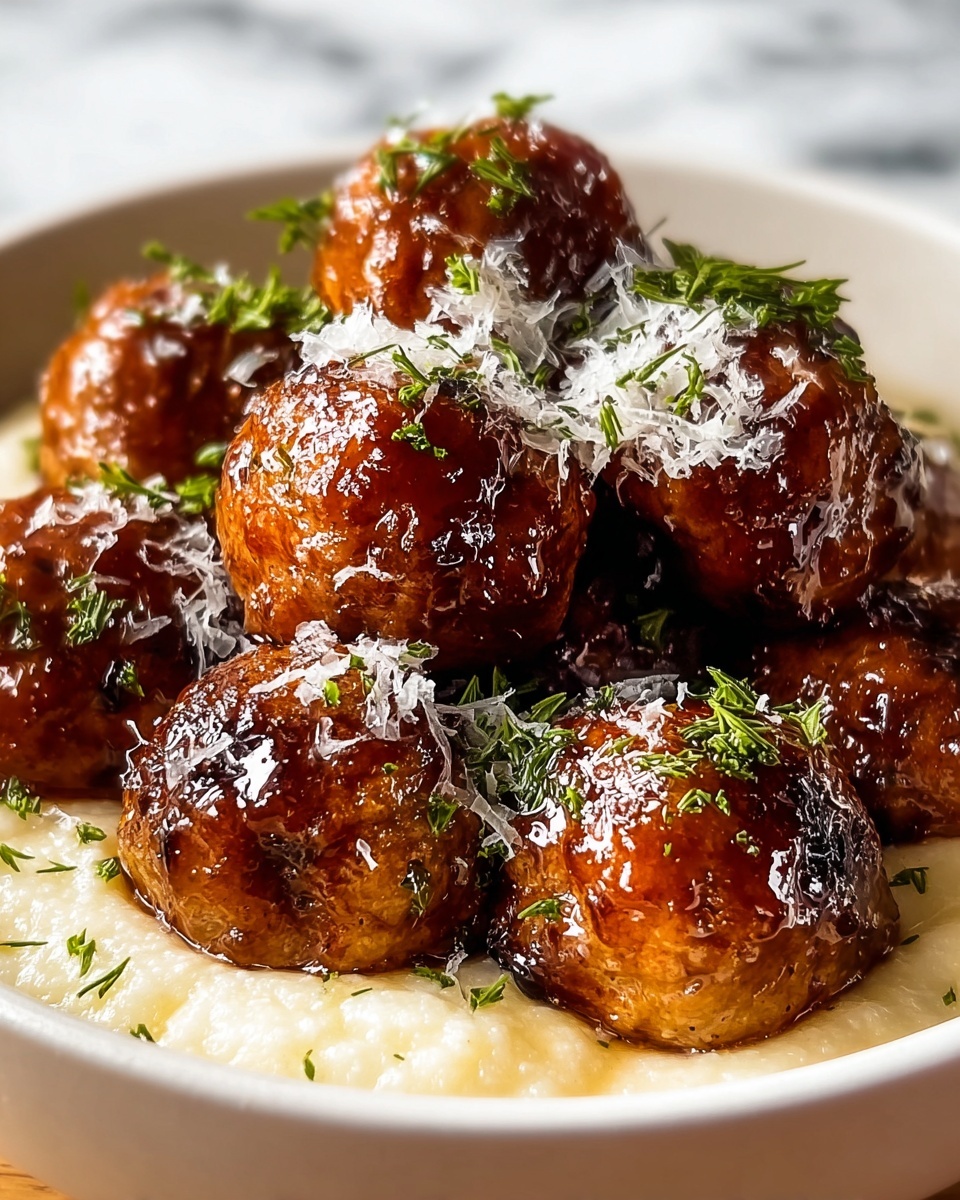 Crock Pot French Onion Meatballs Recipe - Recipe Image