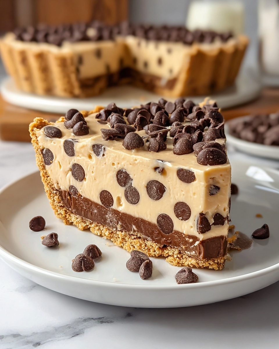 Chocolate Chip Cookie Dough Pie Recipe - Recipe Image