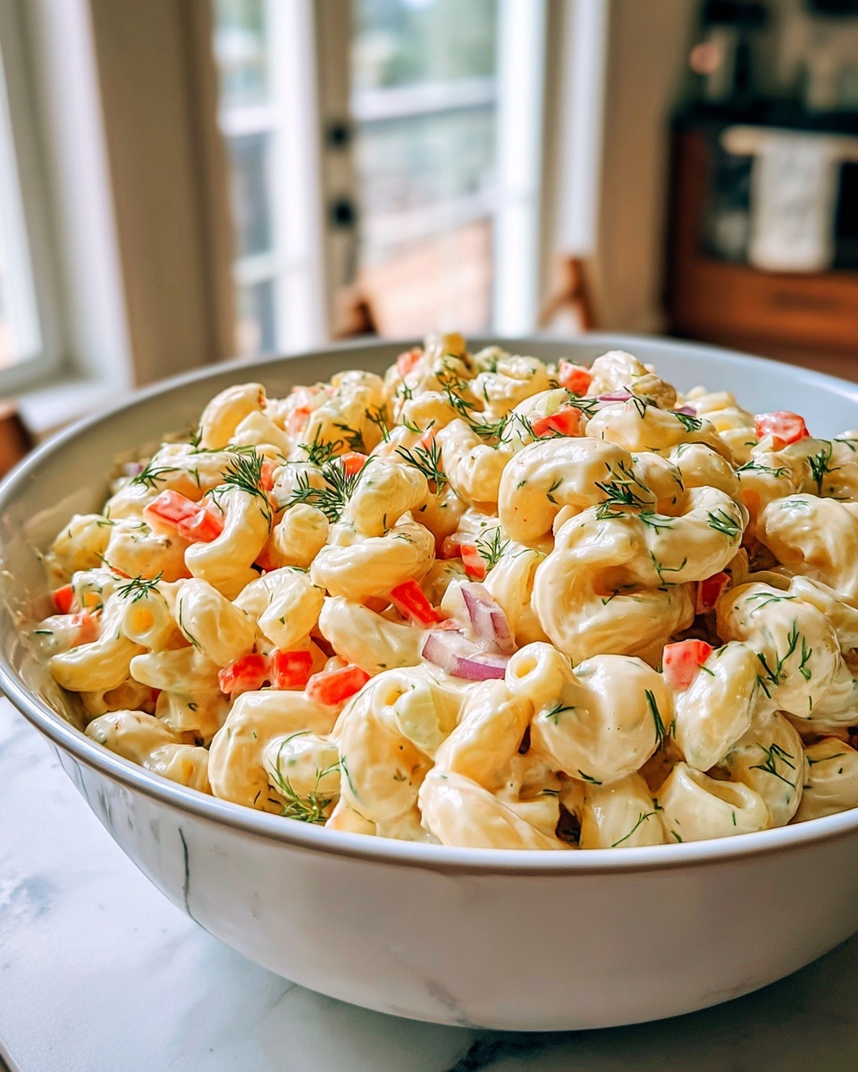 Classic Macaroni Salad with Avocado and Dill Recipe - Recipe Image