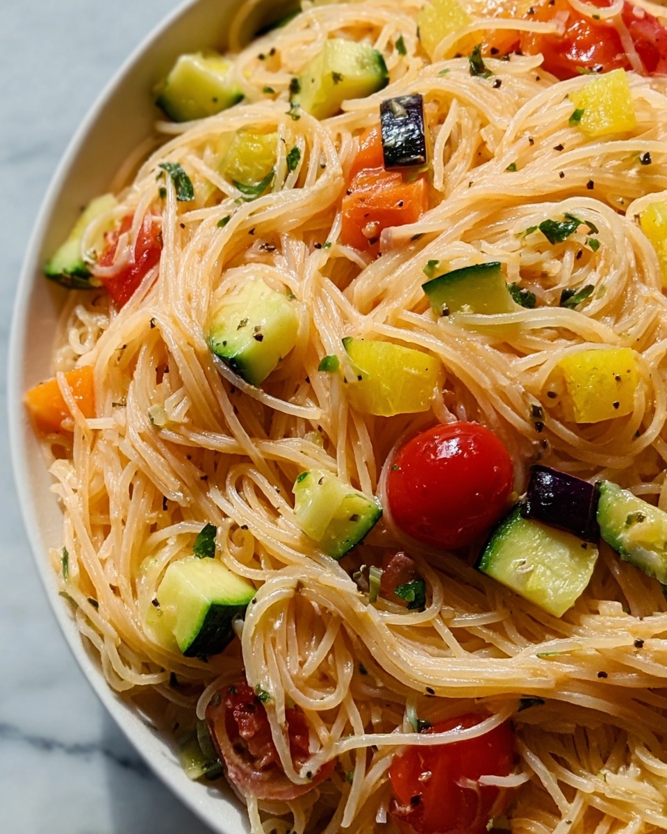 Cold Spaghetti Pasta Salad Recipe - Recipe Image