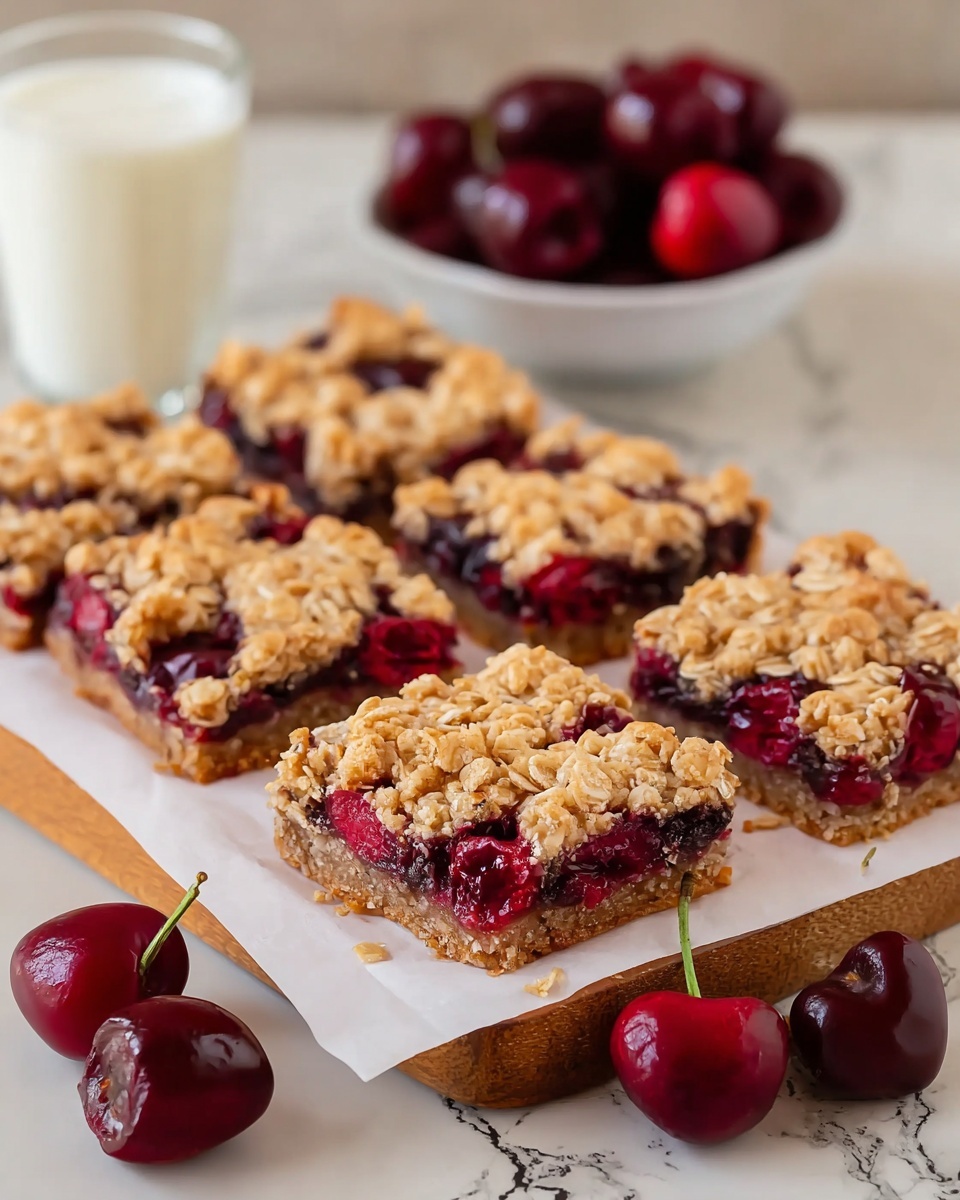 Cherry Crumble Bars Recipe - Recipe Image