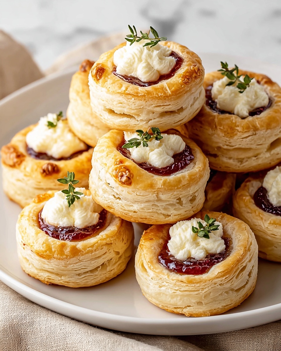 Cream Cheese and Pepper Jelly Puff Pastry Bites Recipe - Recipe Image