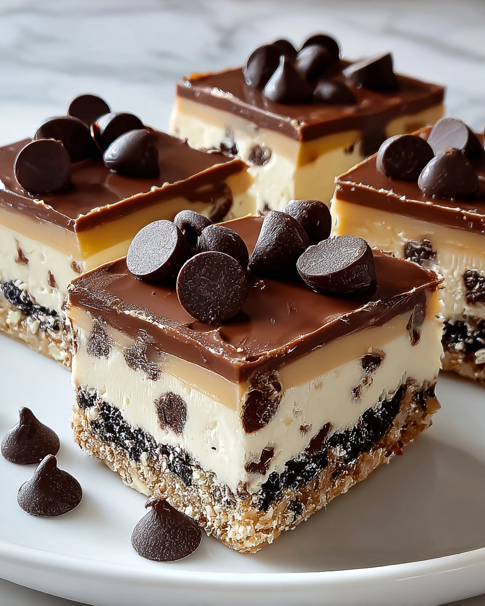 Chocolate Chip Cheesecake Bars Recipe - Recipe Image
