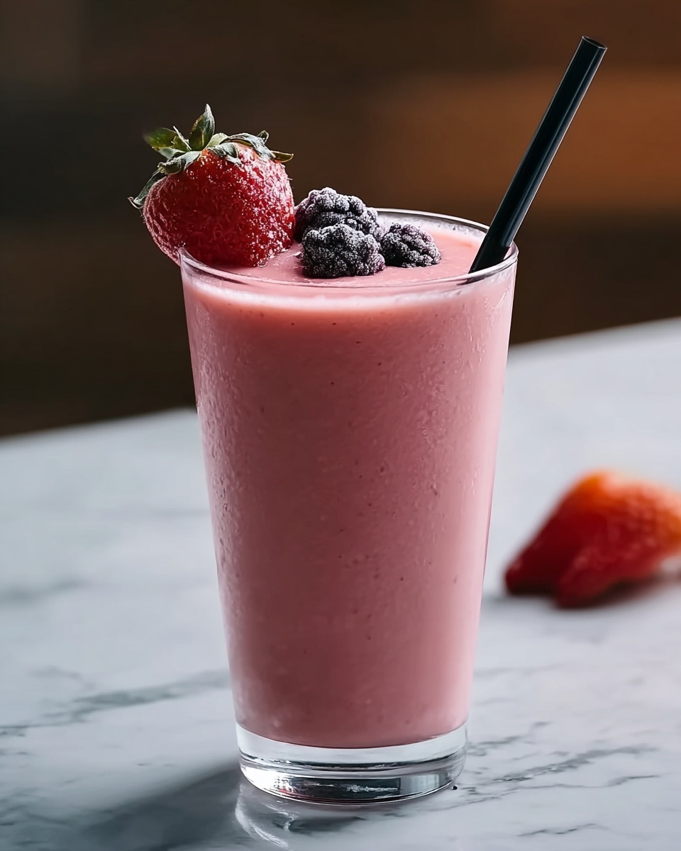 Fat Burning Strawberry Smoothie Recipe - Recipe Image
