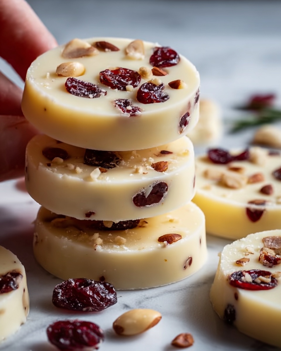 Buttery Cranberry Almond Shortbread Cookies Recipe - Recipe Image