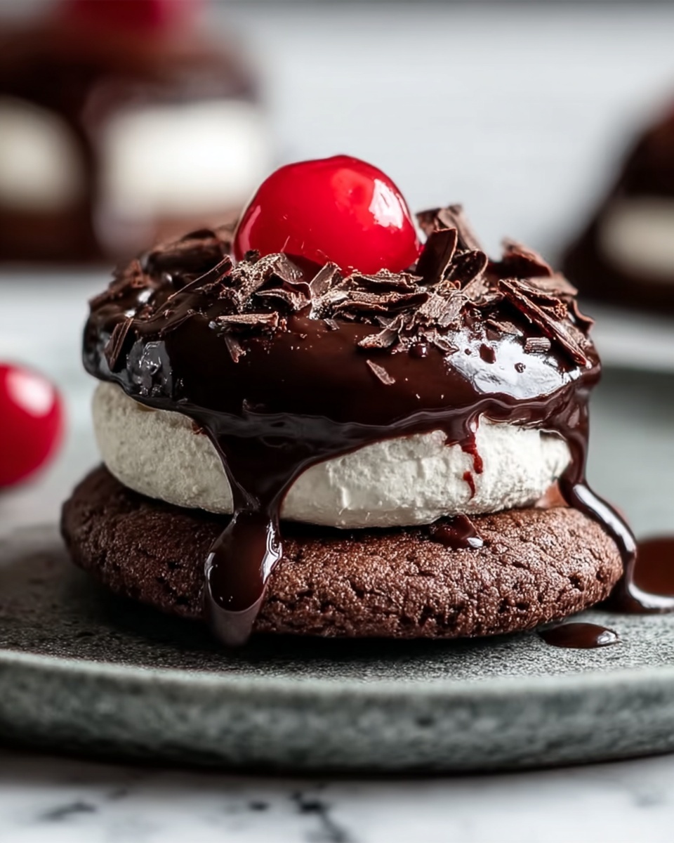 Black Forest Flourless Brownie Cookies Recipe - Recipe Image